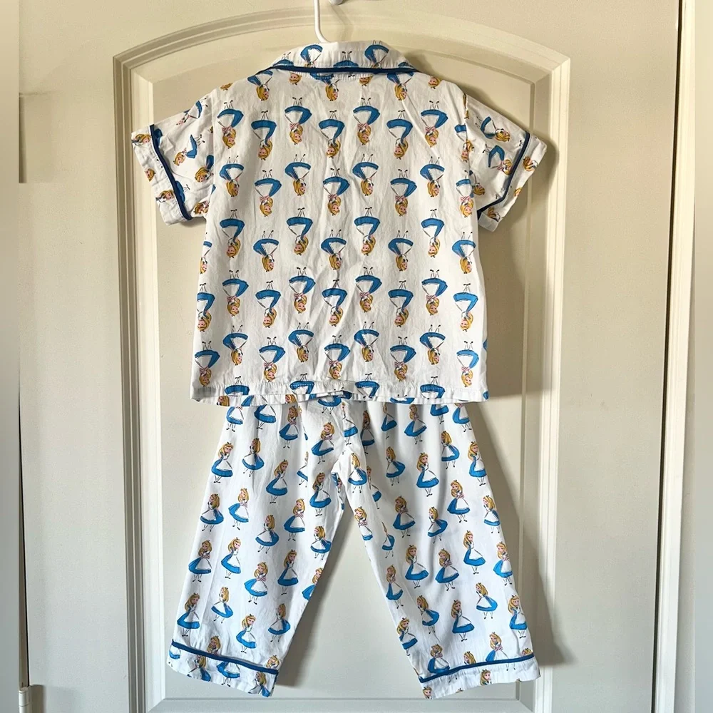 Slumber Party Sleepwear Alice in Wonderland toddler pajamas 2 pieces set small